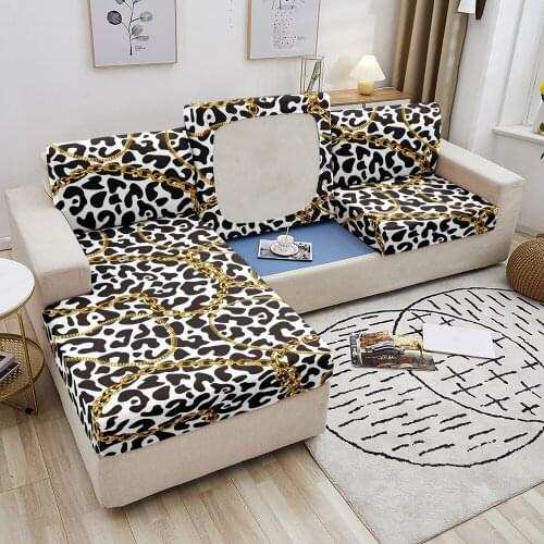 Luxury Printed Elastic Seat Cushion Cover Stretch Sofa Covers for Living Room Furniture Protector Sofa Slipcover Couch Cover