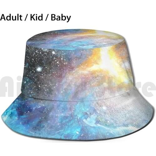 Galaxy. Sun Hat Foldable UV Protection Space Stars Universe Galaxy Cosmos Sky Fantasy