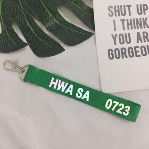 KPOP MAMAMOO Key Chain Laser Name Cellphone Strap Hwa Sa Laser Whee In Moon Byul Solar