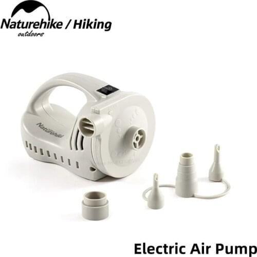 Naturehike Inflatable Pump Electric Air Pump High Power Inflatable Mat Camping Multi-function Mini Charging Treasure Lighting