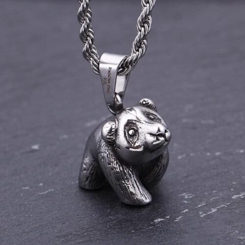 New Spot Animal Bear Pendant Vintage Cast Personality Pendant Mens