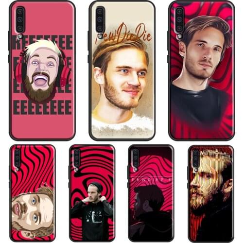PewDiePie Wave For Samsung A12 A32 A42 A52 A72 A71 A51 A41 A31 A11 A70 A50 A40 A10 A02 A21S Phone Cover