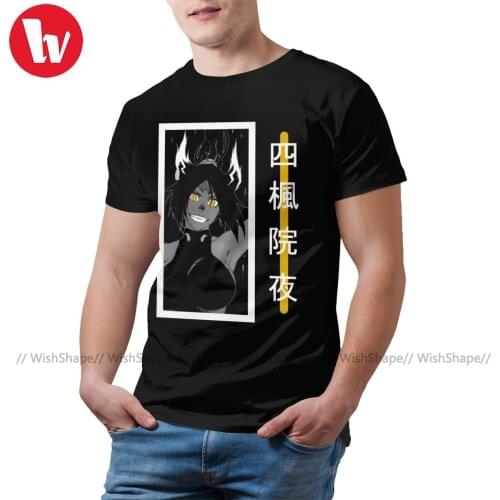 Bleach Ulquiorra T Shirt Yoruichi Black Version T-Shirt Casual Men Tee Shirt Funny Cotton XXX Tshirt