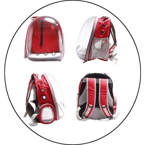 Pet portable carrier bag dog/cat space capsule backpack outdoor hiking travel puppy cat light breathable transparent knapsack