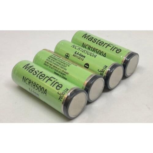 MasterFire 5pcs/lot Original Protected 3.7V NCR18500A 2000mah Rechargeable Battery Li-Ion Batteries Cell with PCB For Panasonic