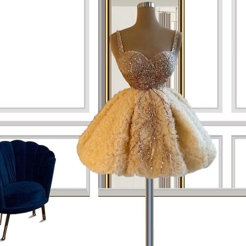 Spaghetti Straps Homecoming Dresses Woman Clothes Girls Graduation Gowns Short Prom Outfit For Birthday Dance Party CXF155