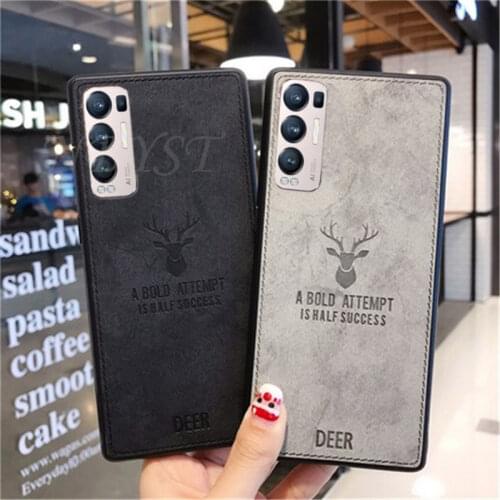For OPPO Find X3 Pro 3D Deer Fabric Texture Shockproof Cases For OPPO Find X3 NEO Soft Silicone Back Cover For OPPO Find X3 Lite