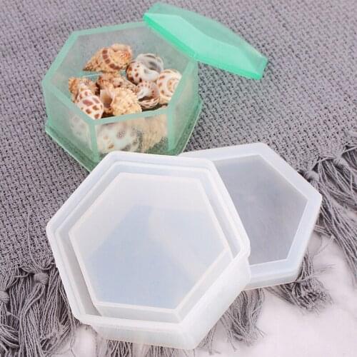 Silicone Storage Box with Lid Mold Jewelry Box Molds for DIY Jewelry Container Resin Crafts DIY GQ