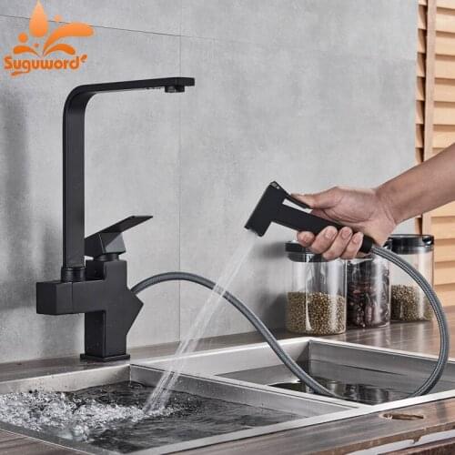 Suguword Pull-out Bath Mixers With Shower Head