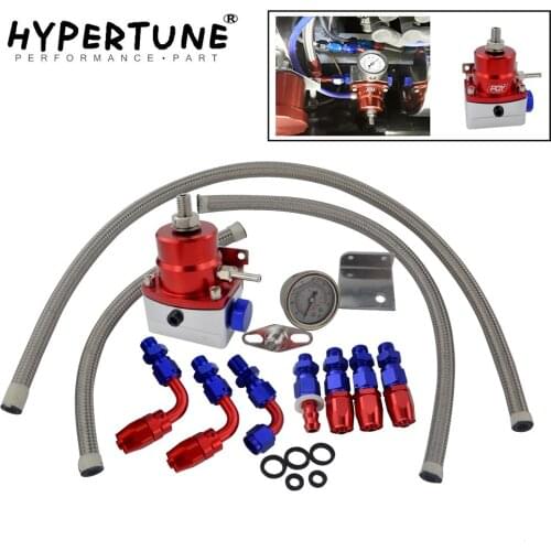 Universal Adjustable Fuel Pressure Regulator Oil 160psi Gauge AN 6 Fitting End WITH/WITHOUT PQY LOGO + STICKER HT7843R