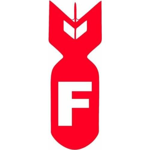 Amusing 5.2CM*14.6CM Funny Bomb Car Accessories Car Sticker Body Window Decal