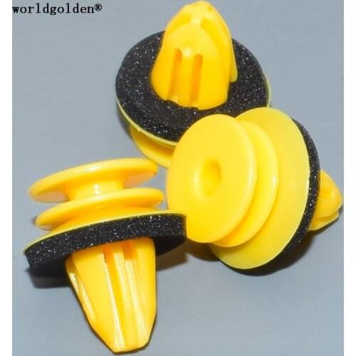 Worldgolden 100pcs plastic clip Front & Rear Door Trim Panel Retaining Clip for benz MBZ#001-991-26-98(0019912698)