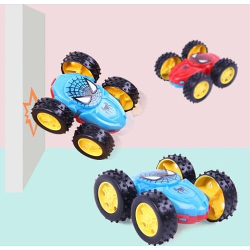 1pc New Product Inertial Double-sided Dump Truck Resistant 360 Degrees Flip Toy Car Birthday Gifts Kids Toys For Children