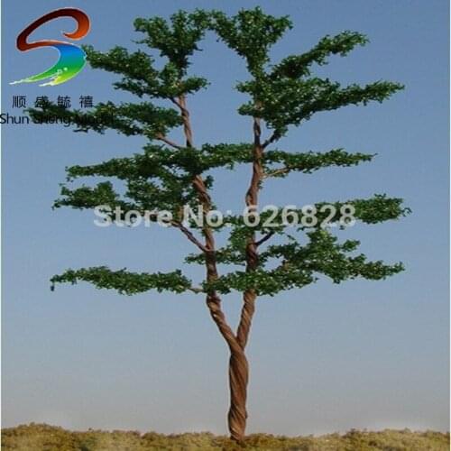10pcs H :120mm model wire scale tree for building model layout model tree with leaf