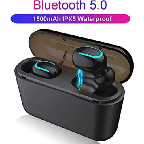 Bluetooth 5.0 Wireless Earbuds with Wireless Charging Case IPX8 Waterproof TWS Stereo Headphones in-Ear Built-in Mic Headset