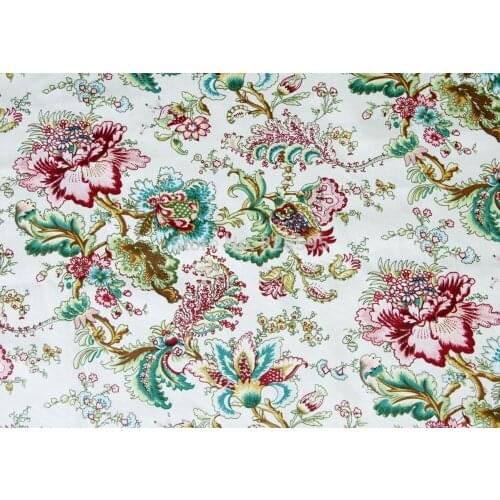 DA252 Multicolored flowers A Grade Pure Cotton Canvas Sofa/Cushion Cover Fabric (1Yard) Hongkong post tracking number