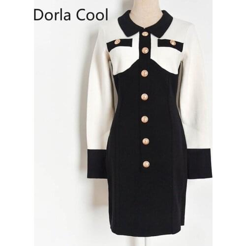 DORLA COOL Fashionable Knitted Dresses
