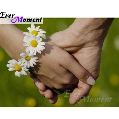 Ever Moment Diamond Painting Hands Scenery Mosaic Embroidery 5D DIY Full Square Cross Stitch Handmade Decorations ASF1505