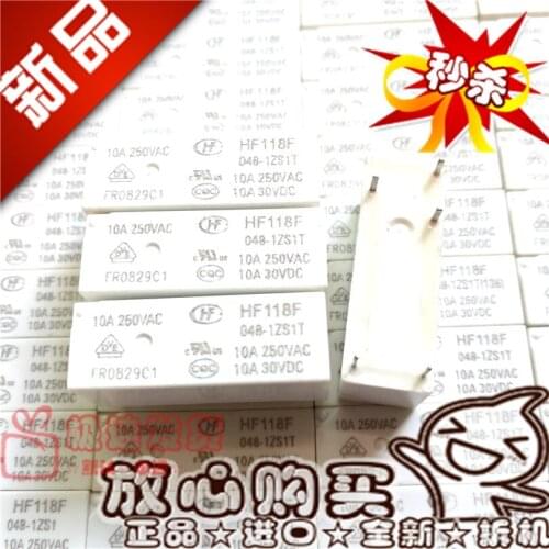 Hf118f 048-1zs148vdc Relay JQX-118F 048-1zs1t a Set of Conversion 10A