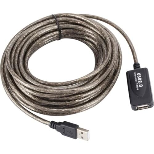 15M/10M/5M USB 2.0 Active Extension Cable High Speed Male To Female Extension Cord Wire USB Adapter for PC Laptop Keyboard