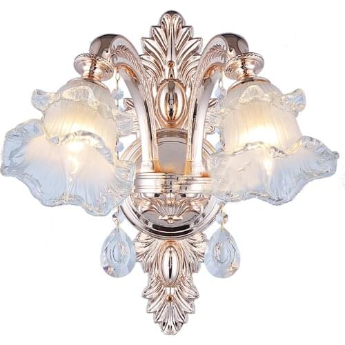 Indoor Modern Crystal Wall Sconces Art Deco Bedroom Wall Light Bedside Lamps LED Wall Lights for Home Wall Sconce Crystal Lamp