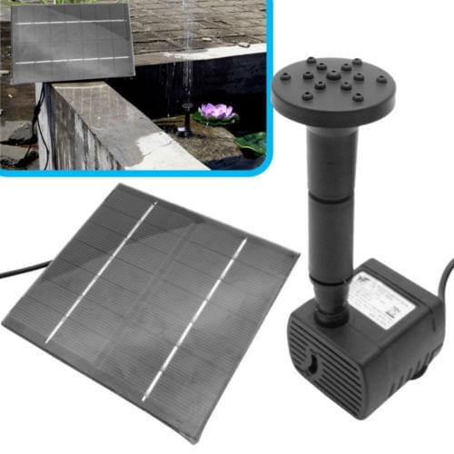 200L/H Solar Panel Powered Water Feature Pump Garden Pool Pond Aquarium Fountain