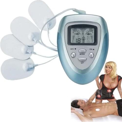Muscle neck Massager back Electronic Pulse Therapy body care Slimming Massage belt Burn Fat Relaxation LCD stimulator machine