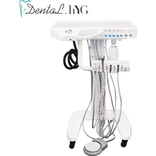 Dental Portable Turbine Trolley Mobile Treatment Portable Dental Unit Cart Movable Treatment Desk Dentist Dental Equipment