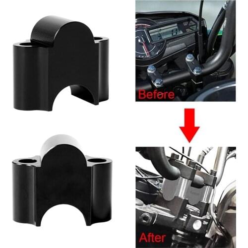 Motorccycle Clamp CNC 22MM 28MM Handlebar Riser Height Extender Block Aluminum Alloy Handle Bar For Honda For Yamaha MT07 MT09