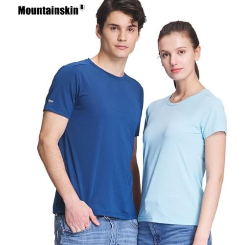 Mountainskin Women Men Hiking Quick Drying T-Shirt Outdoor Sport Climbing Camping Trekking Fishing Breathable Short Sleeve VA767