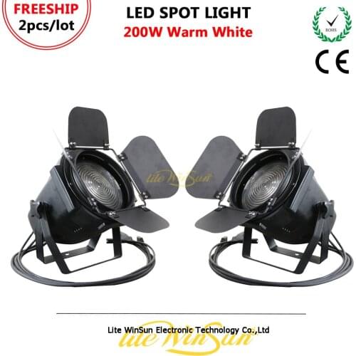 NEW FREESHIP 2PCS 200W LED Spot Stage Lighting Surface Light 3200K Warm White