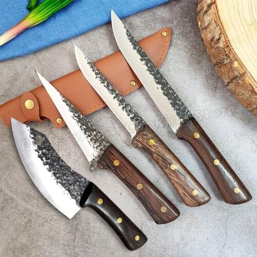 Hand-forged stainless steel deboning knife multi-purpose knife fruit knife meat cleaver slicing knife kitchen cooking chopper