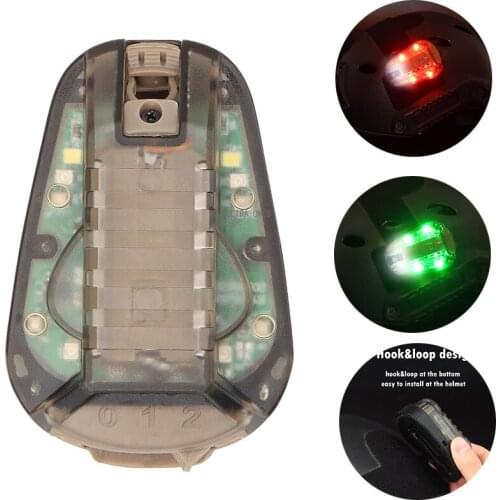 Hunting Training Helmet Signal Light Tactical Shooting Paintball Cs Survival Lamp Flash Light for Camping Hiking Airsoft Tool