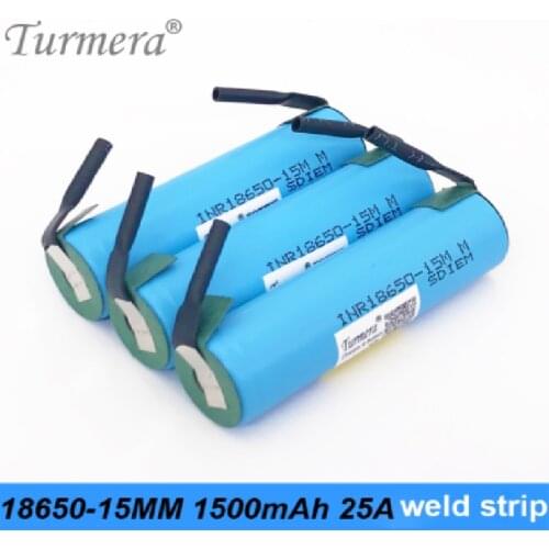 18650 15M Inr Original Battery 18650-15MM 1500Mah 25A for Screwdriver Battery and Shura Shurik for Turmera A15
