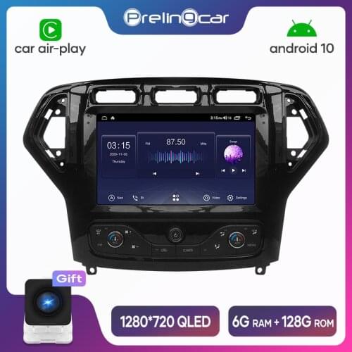 Prelingcar navigation system For Mondeo 2007-2010 android 10.0 Car GPS multimedia Radio Navi player