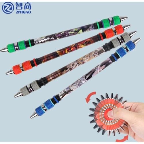 Pen Spinning Creative Kawaii Ballpoint Pens Funny Rotating Gaming Pen for Kids Students for Writing School 2021 Stationery