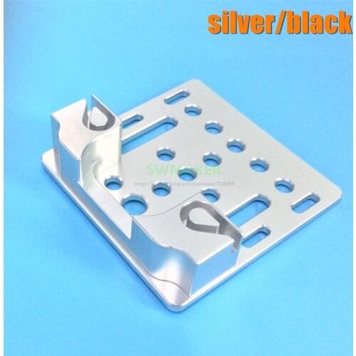 Silver / black V-Slot Openbuilds X-axis slider aluminum plate with timing belt buckle buckle 2020 profile board 3d printer part