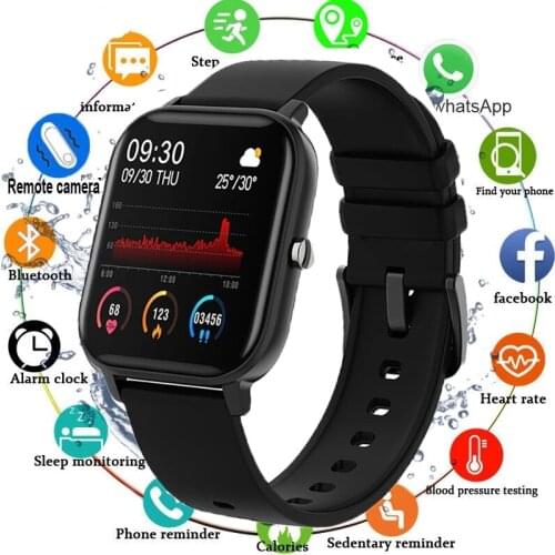 LIGE2020 New P8 Luxury Ladies Smart Watch Mens Sports Watch 1.4 Full Screen Touch Heart Rate and Blood Pressure for Xiaomi