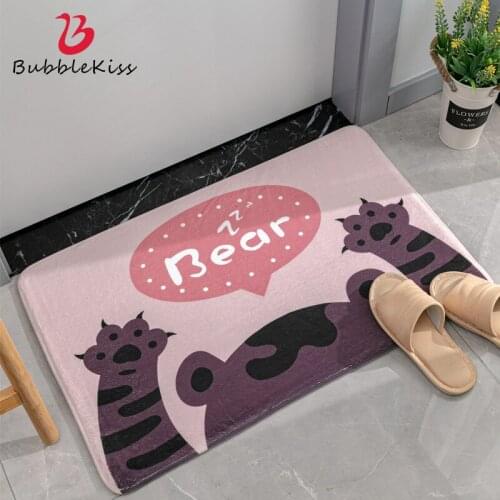 Bubble Kiss Modern Cartoon Carpet Baby Bedroom Carpet For Bedroom Kitchen Doormat Girls Boys Room Decor Rug Non-Slip Entry Mat