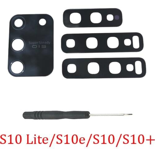 Camera Glass Lens For Samsung S10 S10+ S20 Plus S20+ 100% Original Phone S10e S10 Lite S20 Ultra Rear Back Camera Lens + Tools