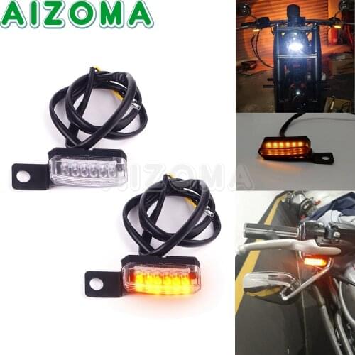 LED Turn Signal Indicator Light E24 Motorcycle Flasher Blinker Tail Lamp Universal For Honda Suzuki Yamaha Kawasaki Cruiser Bike