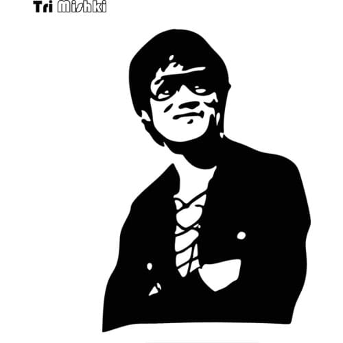 Tri Mishki LBH525 20*11cm Smiling Bruce Lee car sticker Vinyl Decor Decals Motorcycle Accessories Decor