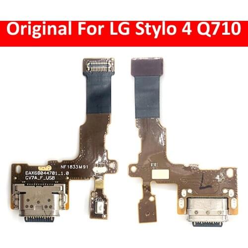 USB Charging Port Mic Microphone Dock Connector Board Flex Cable For LG Stylo 4 Q710 Q710MS Q710CS L713DL Repair Parts