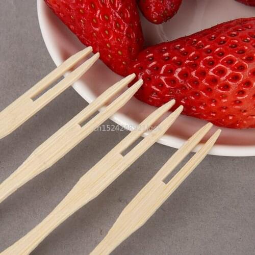 Fruit Fork Household Set Disposable Small Fork Cake Fork KTV Snack Dessert Dessert Child Safety Sign