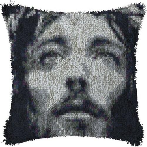 Latch Hook Cushion Pattern Pillow Cushion Cover Case Crochet Art & Crafts AcrylicEmbroidery Sofa Bed Home Decor Cartoon