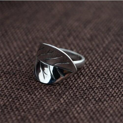 BESTLYBUY 925 Sterling Silver Vintage Leaves Rings for Women Men for Women Jewelry Party Gifts Free Shipping