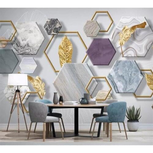 Beibehang Custom moderne wand papier feste geometrische polygon marmor textur nähte hintergrund papel de parede 3d tapete
