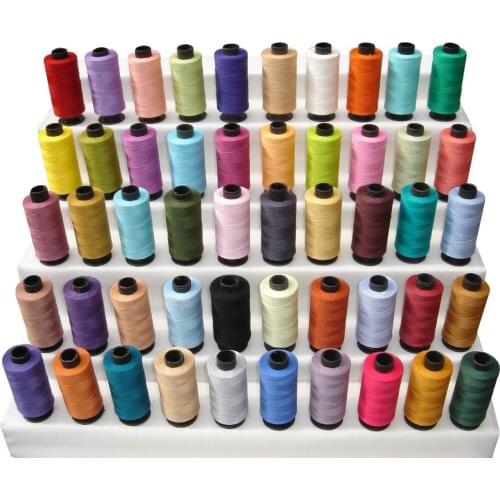 50pcs 100% Pure Cotton Sewing Thread 50 Spools 500 Yards Each