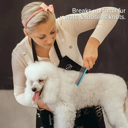 50pcs/lot Color pet comb Teddy comb dog hair comb large dog open knot comb steel comb beauty cleaning products