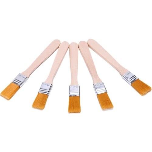 Promotion! 5x Painter Artists Oil Painting Drawing Brush Tool 1.4cm Wide Yellow